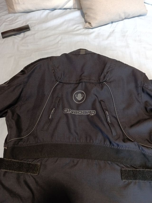 Cazadora moto negra - Talla L -XL