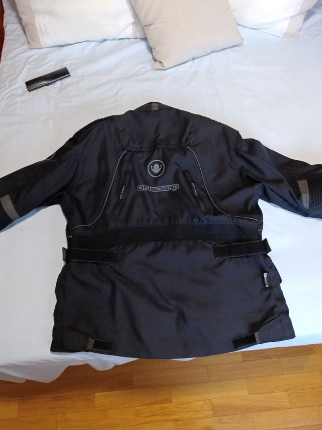 Cazadora moto negra - Talla L -XL