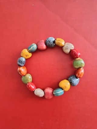 Pulsera de cerámica multicolor