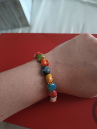 Pulsera de cerámica multicolor