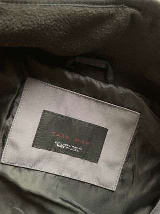 Cazadora Zara Hombre L Gris