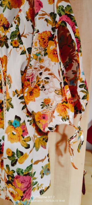 Blusa Motivi fiori tg M