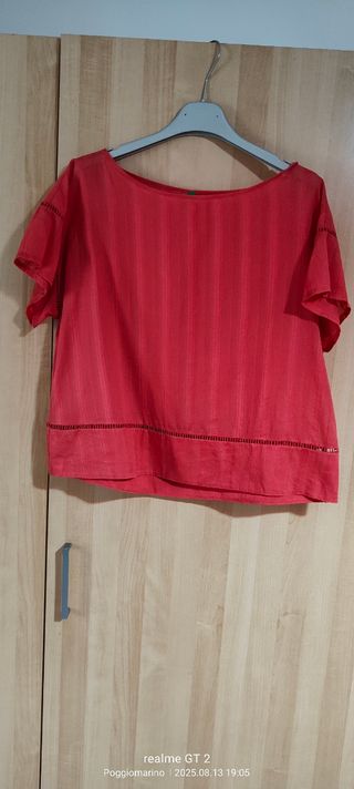 Blusa Benetton Corallo