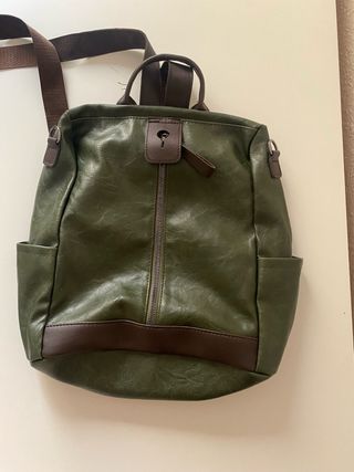 Mochila bandolera verde militar