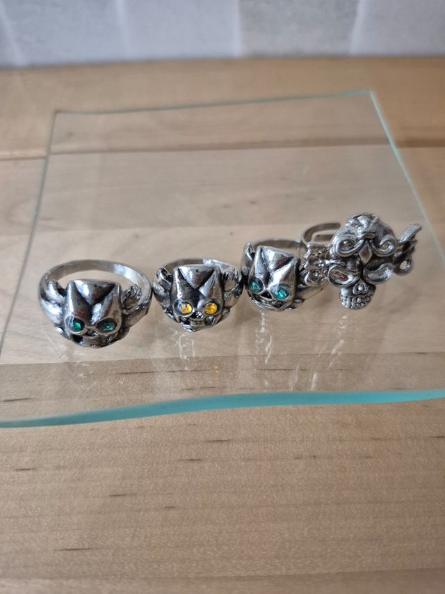 Anillos de caras de  metal