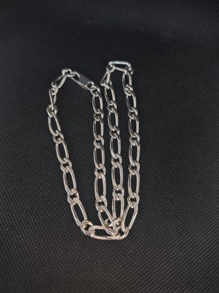 Cadena plata 925 figaro ancha. 051-02-00366