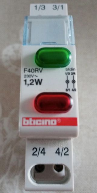 Bticino F40RV - Lampada spia doppia
