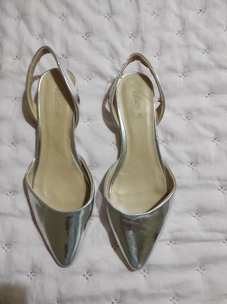 Zapatos Lefties Plata - 36