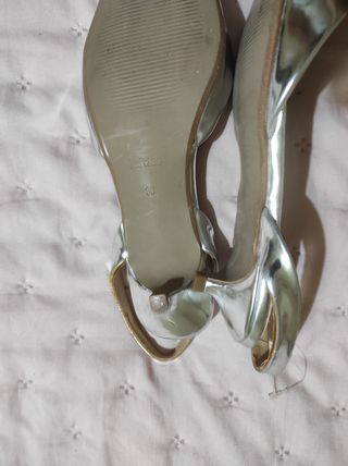 Zapatos Lefties Plata - 36