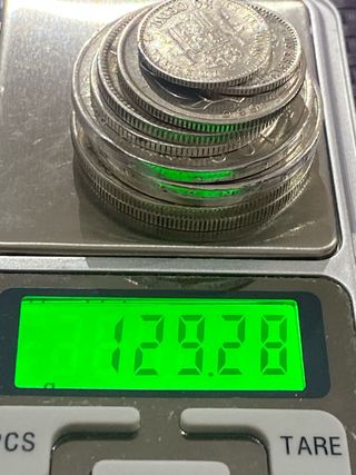 LOTE DE MONEDAS DE PLATA.