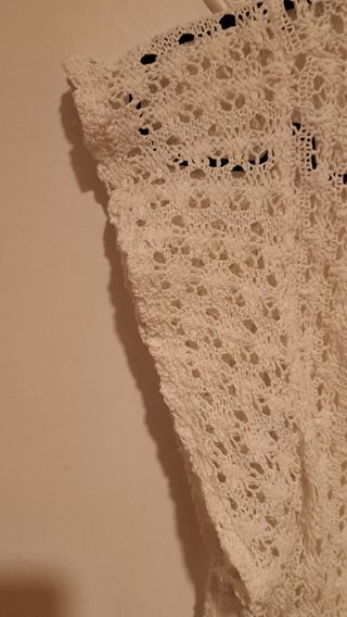 Bata blanca crochet