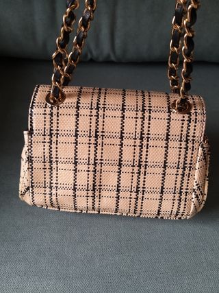 Bolso cadena beige