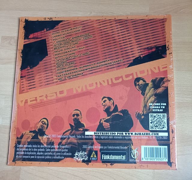 VERSO MUNNICIONE-CLOAKA COMPSNY