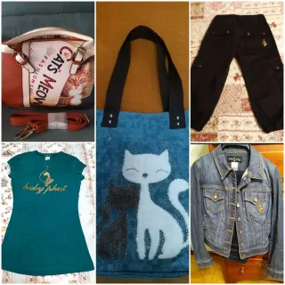 Colgante gato negro | Cadena plata