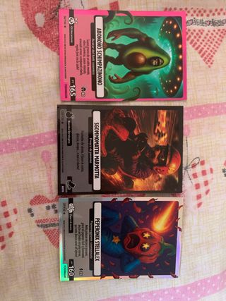 Carte gioco: Abono Schimpa, Sgommarotta, Peperonix