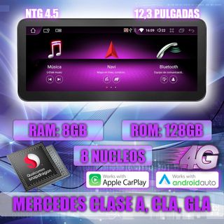 PANTALLA GPS MERCEDES BENZ CLASE A CLA GLA CARPLAY