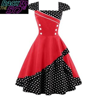 Vestido años 50 estilo pin up