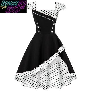 Vestido años 50 estilo pin up