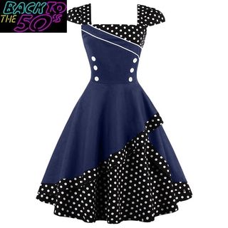 Vestido años 50 estilo pin up
