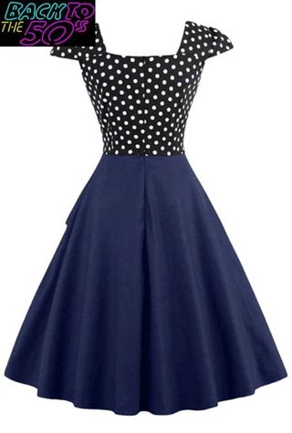 Vestido años 50 estilo pin up