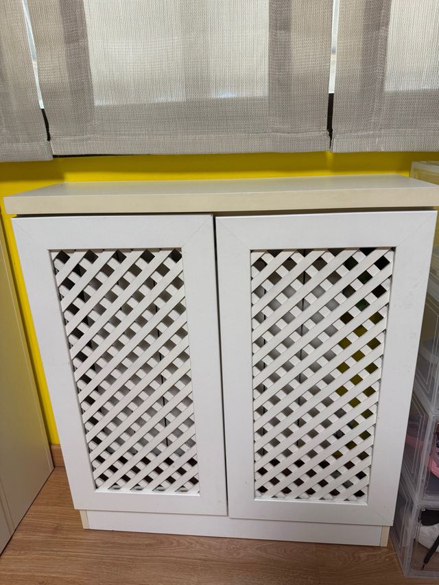 Mueble radiador blanco - 2 puertas