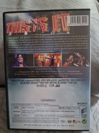 DVD Michael Jackson's This Is It