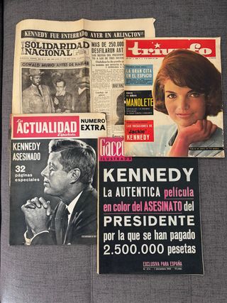 Revistas y periodico - Asesinato Kennedy -