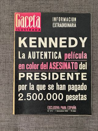 Revistas y periodico - Asesinato Kennedy -