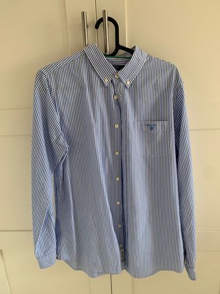 Camisa GANT azul rayas - Talla L