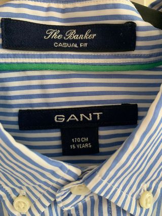 Camisa GANT azul rayas - Talla L