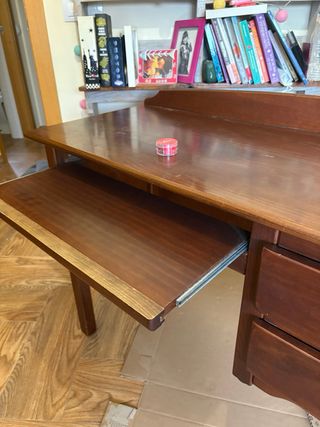 Escritorio madera maciza nogal