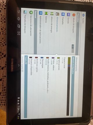 Samsung Galaxy Tab 2 (16GB) - con funda marrón 