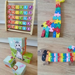Lote Juguetes Montessori de madera