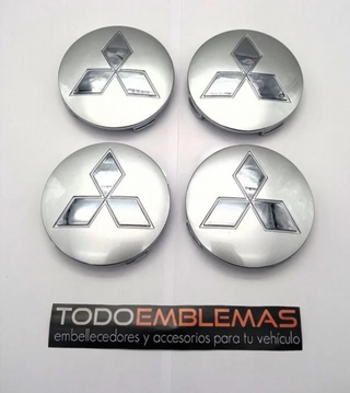 4 CENTROS DE RUEDA MITSUBISHI 80 MM