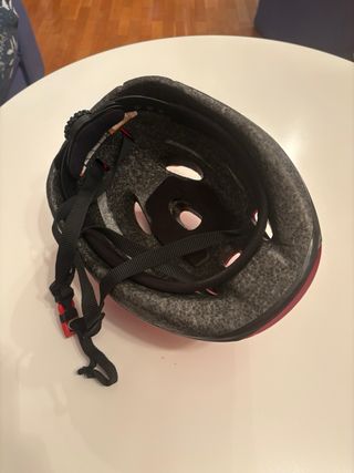 Casco bici niño / niña B'Twin rojo