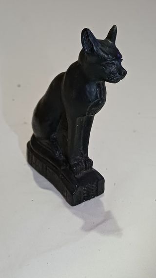Statua gatto egizio nero