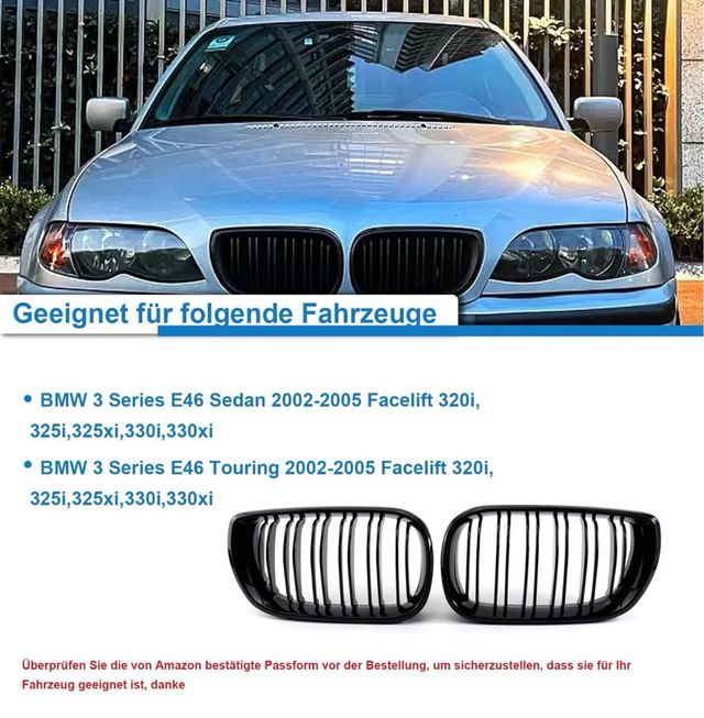 Rejilla BMW Serie 3 Sedan E46 4D 2002 al 2005
