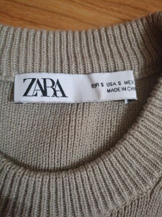 Top Zara beige - Talla S