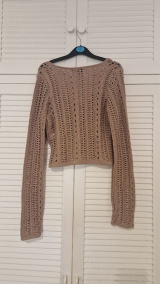 Jersey Bershka marrón talla M