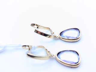Pendientes oro 18k - tipo Amatistas