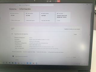 Portátil Lenovo Negro