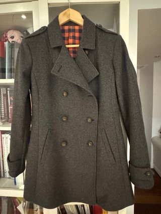 Chaqueta gris - Abrigo de lana