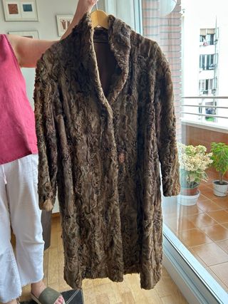 Chaquetón marrón vintage antiguo astra-can