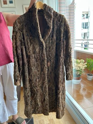 Chaquetón marrón vintage antiguo astra-can