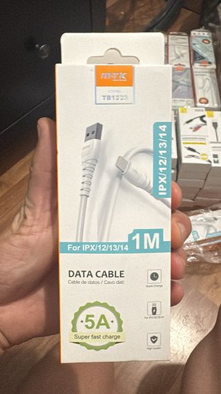 Cable datos MTK 1m iPhone (11 unidades)