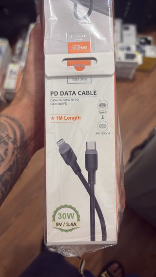 Cable PD 1m - iPhone/USB-C 30W (12 unidades)