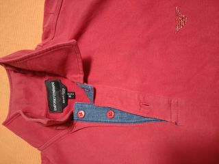 Polo Emporio Armani rojo talla M