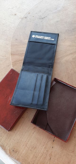 Portafoglio uomo nero - Pelle