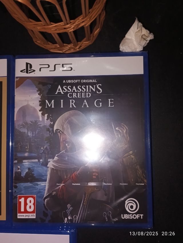 3 Juegos PS5 - GTA V, AC Mirage, FIFA 24