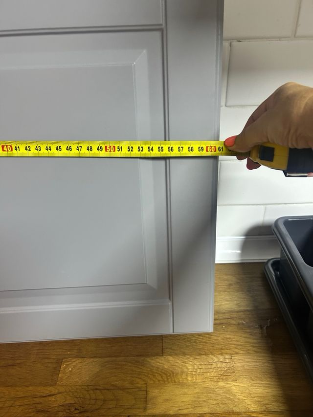 Puerta gris IKEA cocina